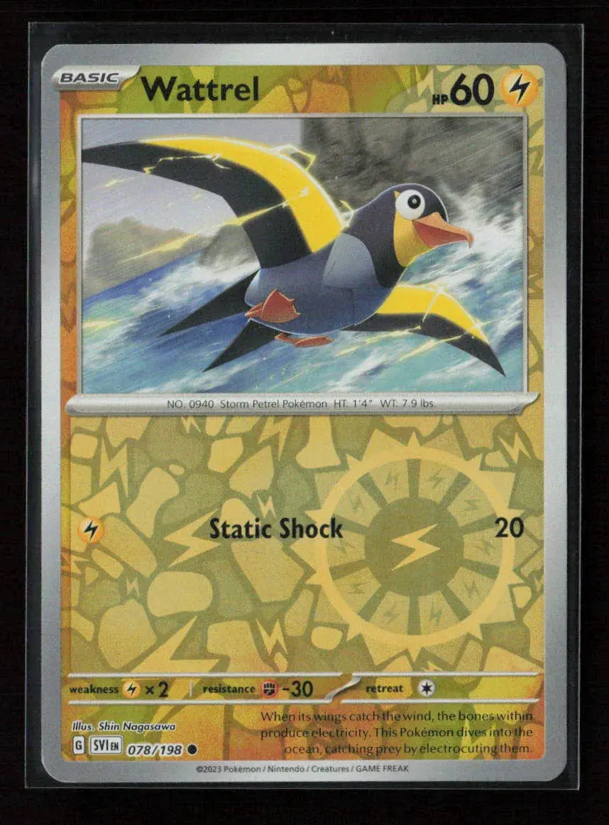 Wattrel - Common Sv01: Scarlet & Violet Base Set 078/198 Nm 1
