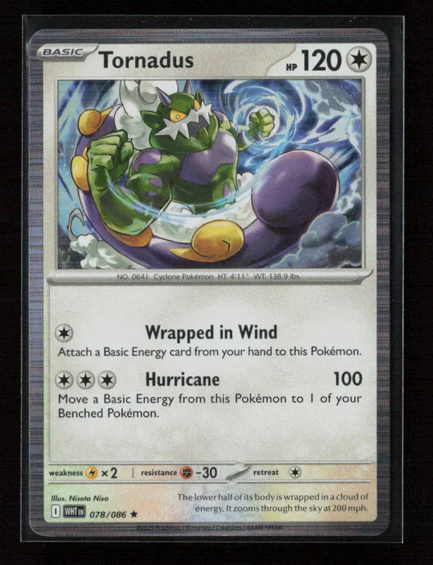 Tornadus Rare Sv: White Flare 078/086 Nm 1
