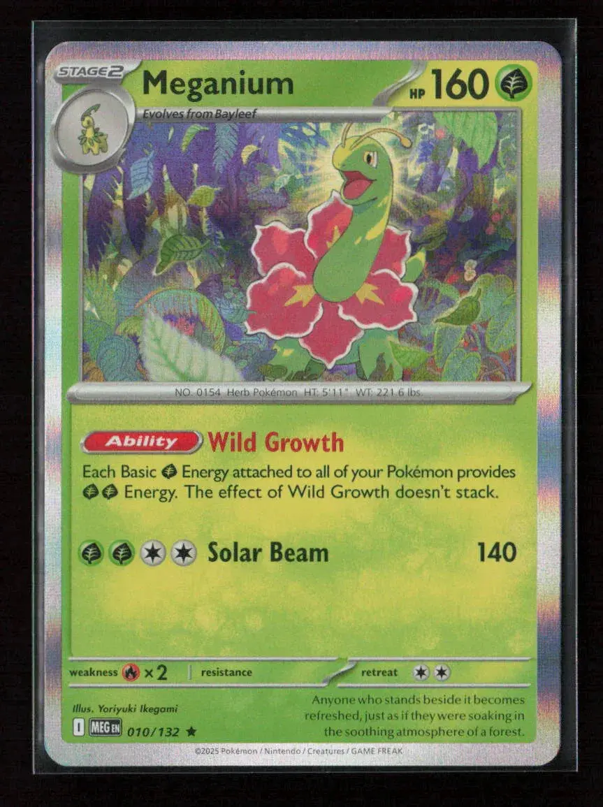 Meganium Rare Me01: Mega Evolution 010/132 Nm 1