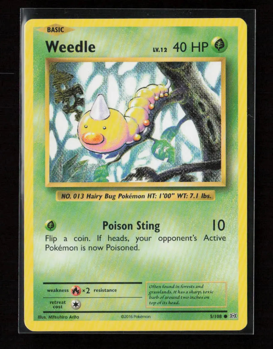 Weedle Common Xy - Evolutions 5/108 Lp 1