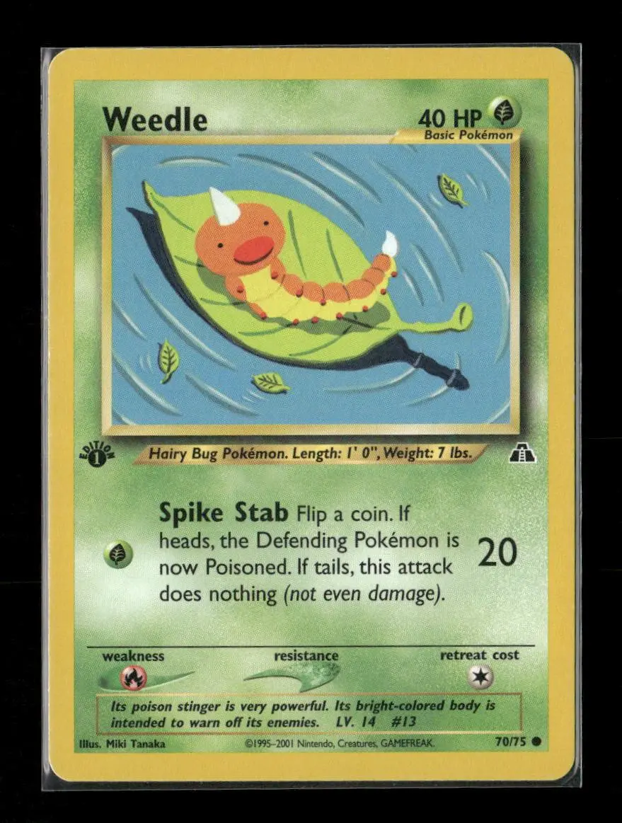 Weedle Common Neo Discovery 70/75 Lp 1