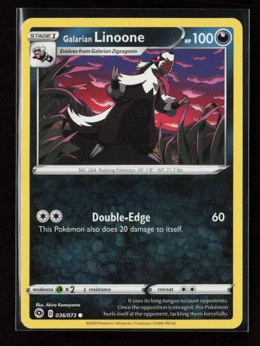 Galarian Linoone - (Eevee Stamped) Promo Battle Academy 2022 036/073 Lp 1