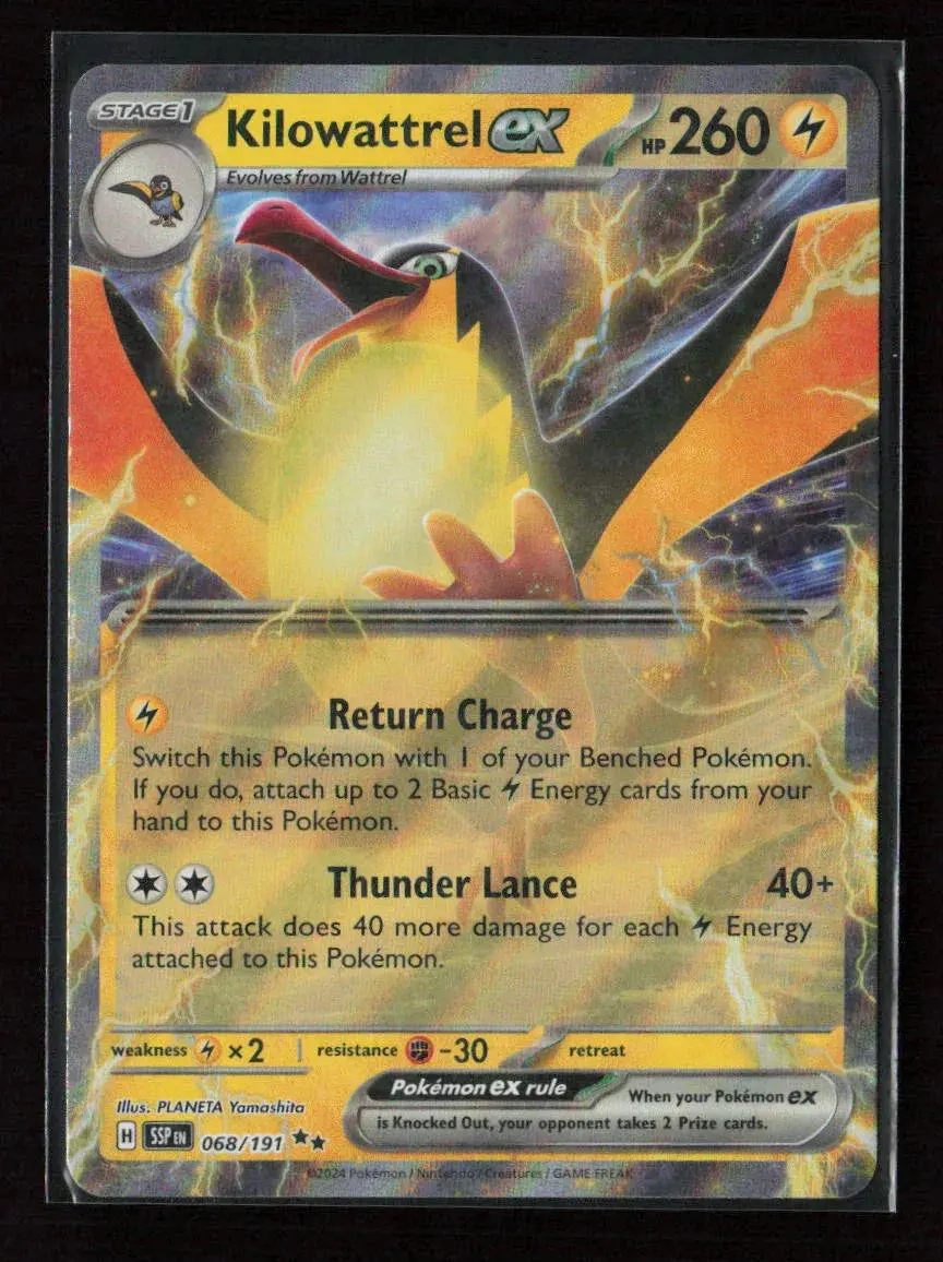 Kilowattrel Ex Double Rare Sv08: Surging Sparks 068/191 Nm 1