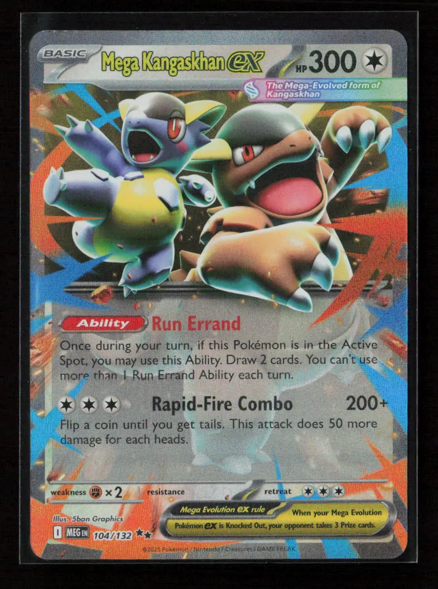 Mega Kangaskhan Ex - Double Rare Me01: Mega Evolution 104/132 Nm 1