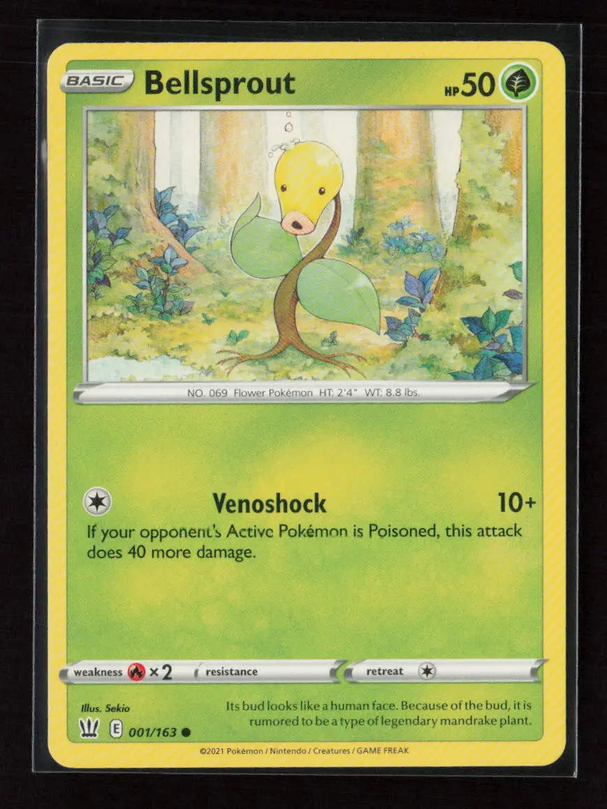 Bellsprout Common Swsh05: Battle Styles 001/163 Lp 1