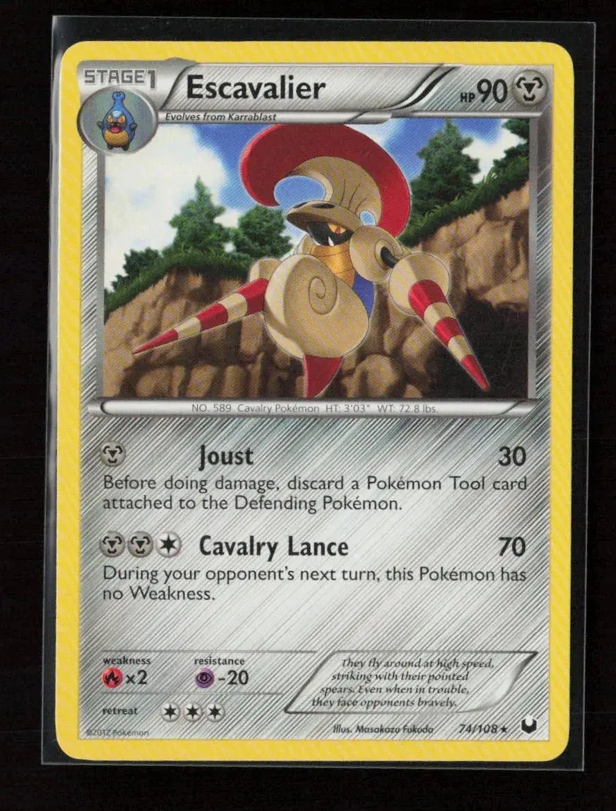 Escavalier Rare Dark Explorers 74/108 Lp 1