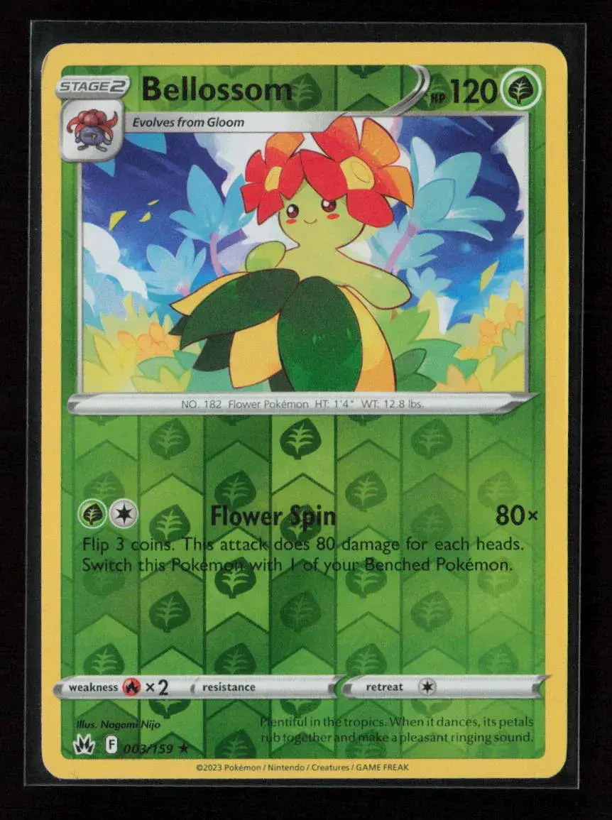 Bellossom Rare Crown Zenith 003/159 Nm 1