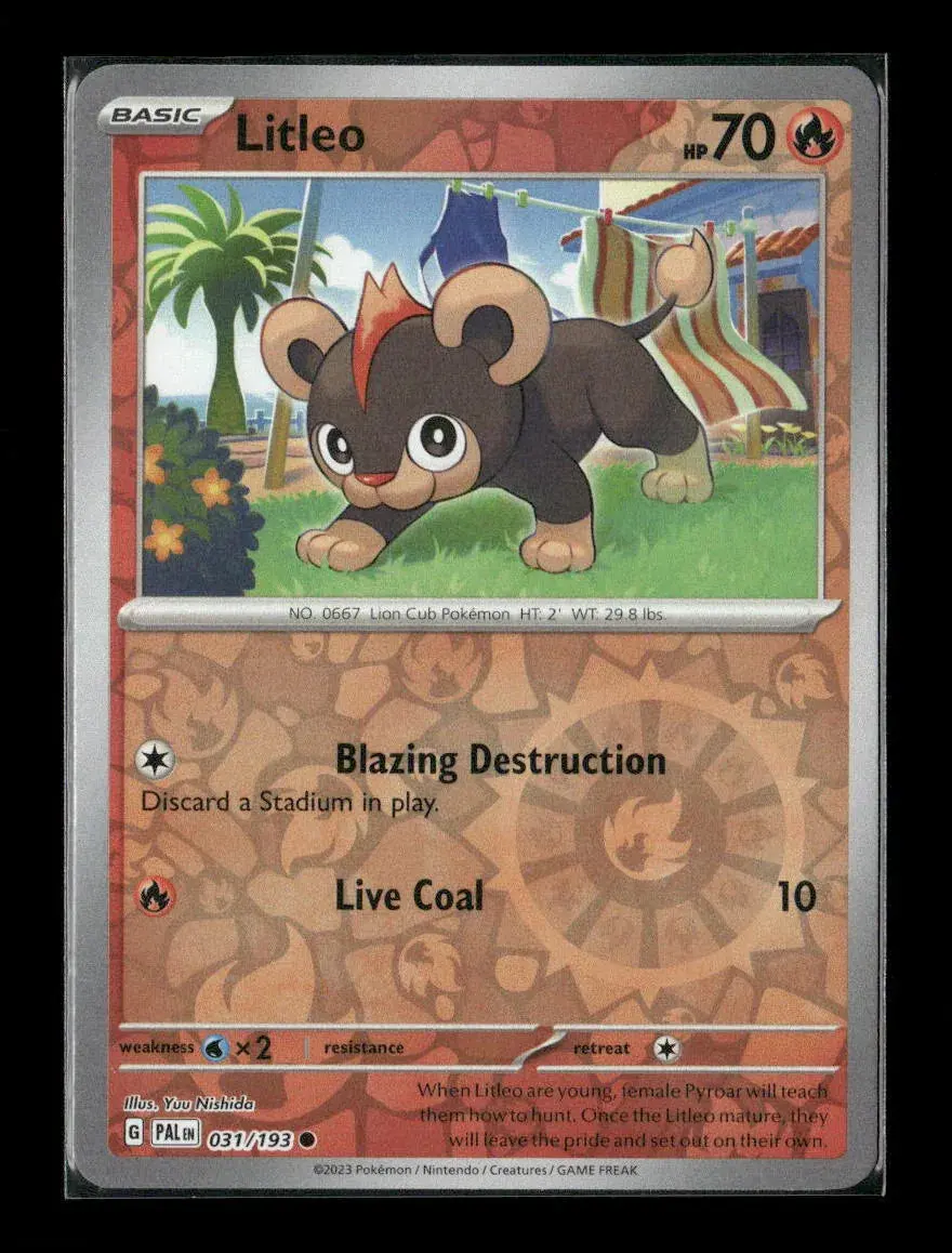 Litleo Common Sv02: Paldea Evolved 031/193 Lp 1