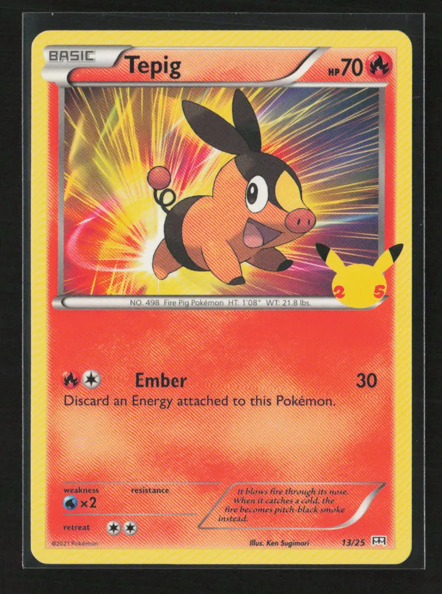 Tepig - 13/25 Promo Mcdonald's 25Th Anniversary Promos 013/025 Lp 1