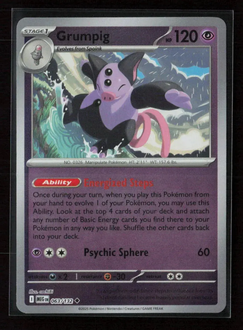 Grumpig Uncommon Me01: Mega Evolution 063/132 Nm 1