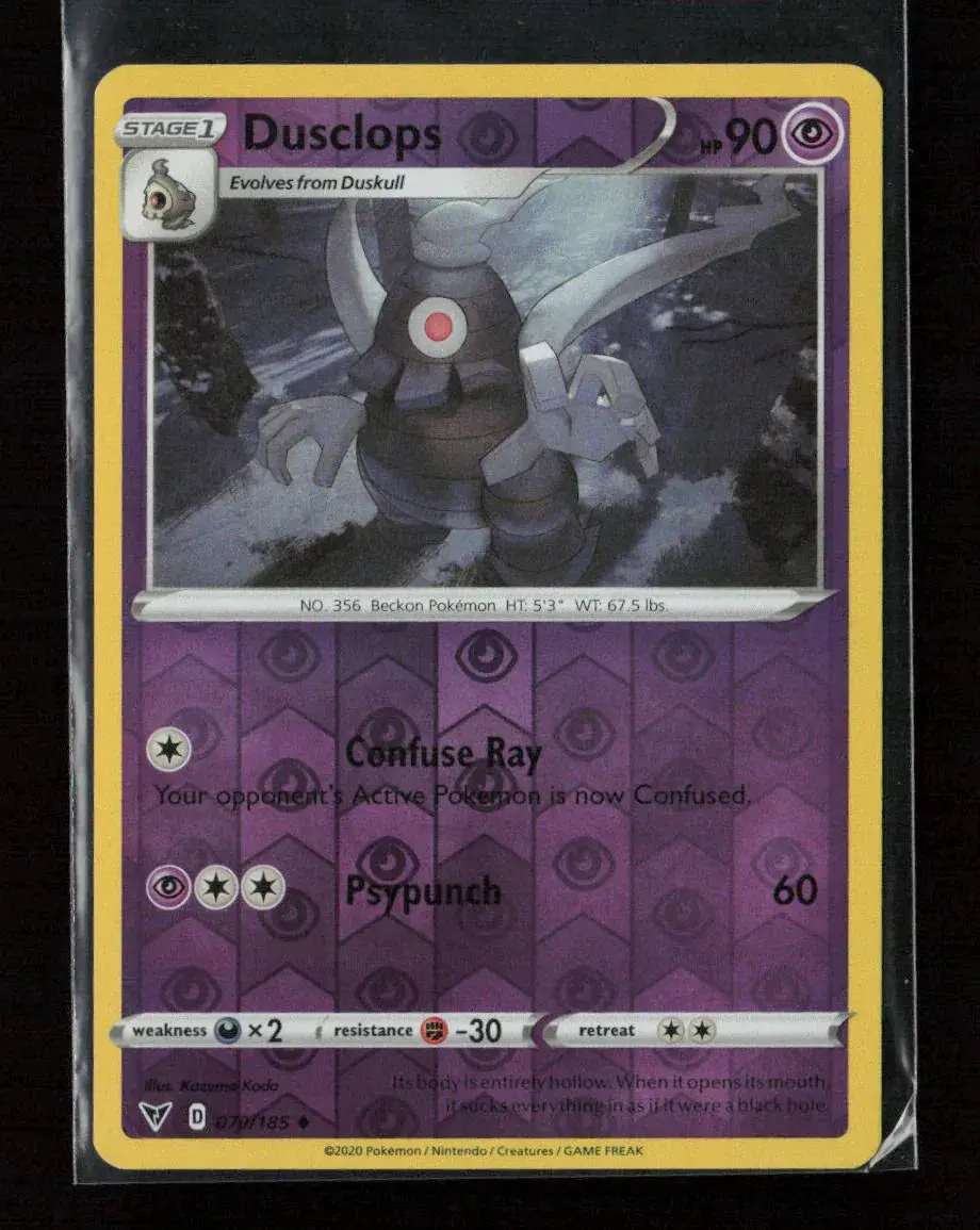 Dusclops Uncommon Swsh04: Vivid Voltage 070/185 Nm 1