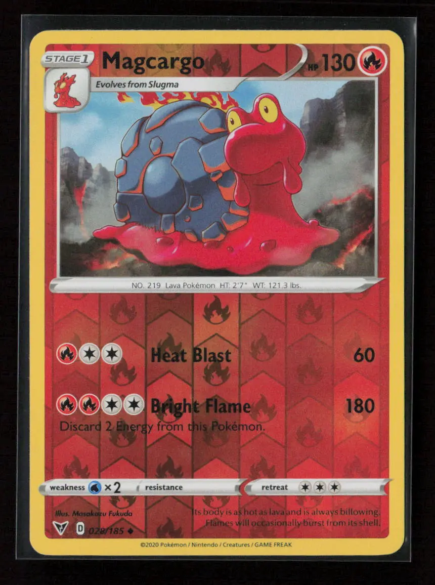 Magcargo Uncommon Swsh04: Vivid Voltage 028/185 Nm 1