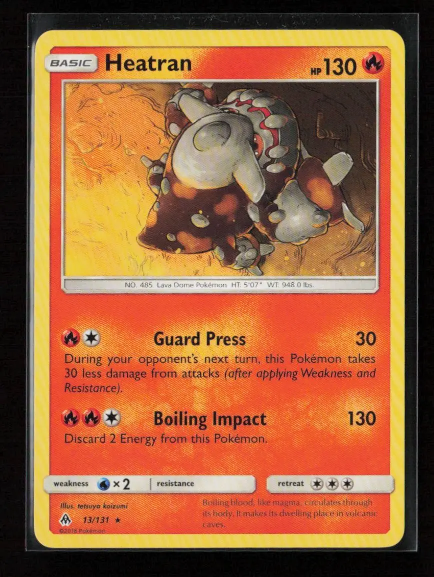 Heatran Rare Sm - Forbidden Light 13/131 Lp 1
