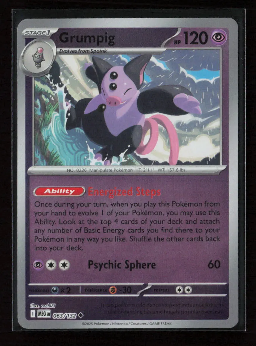 Grumpig Uncommon Me01: Mega Evolution 063/132 Nm 1