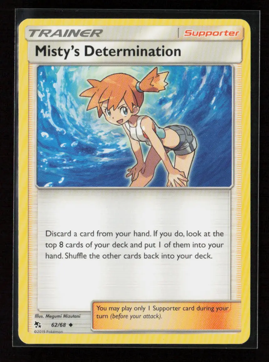 Misty's Determination Uncommon Hidden Fates 62/68 Nm 1