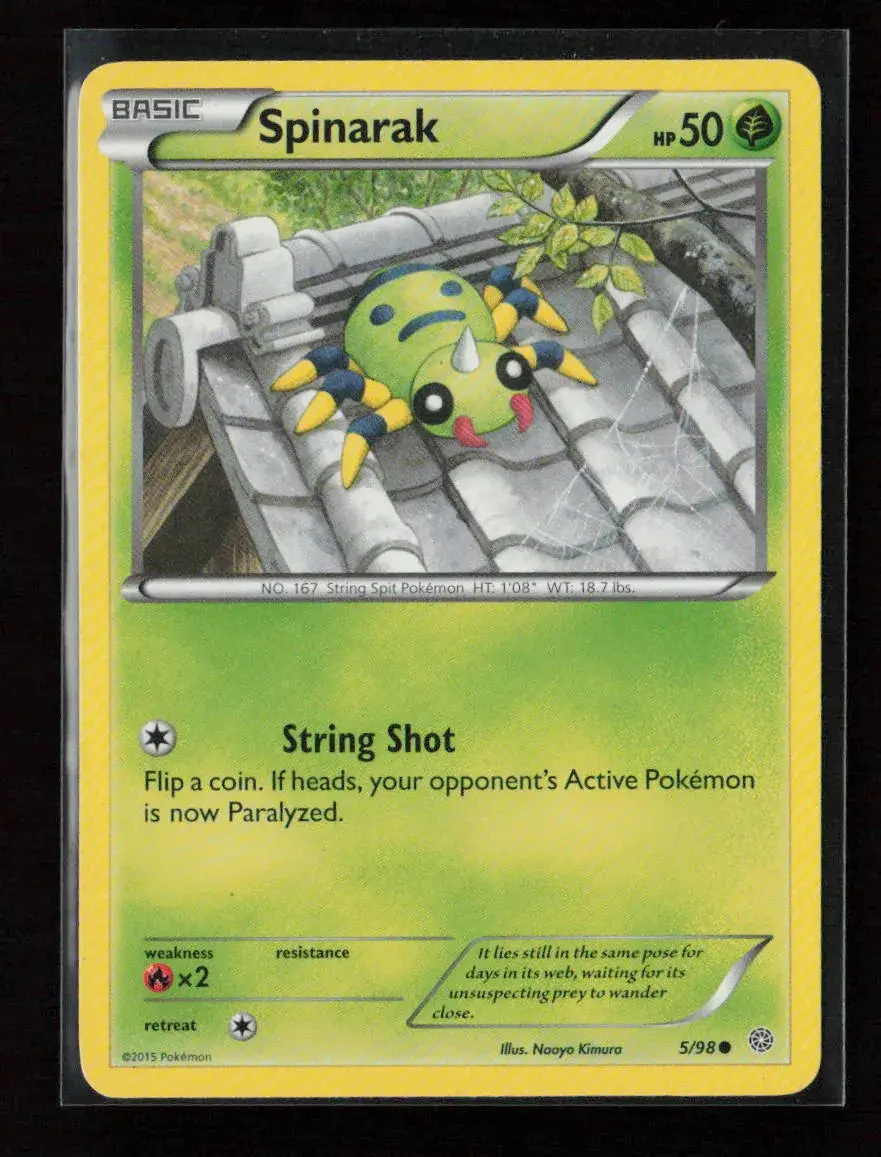 Spinarak Common Xy - Ancient Origins 5/98 Mp 1