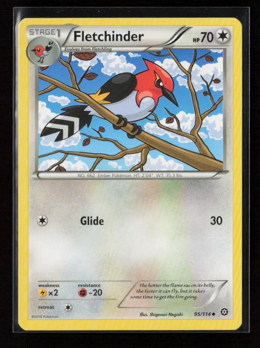 Fletchinder Uncommon Xy - Steam Siege 95/114 Lp 1