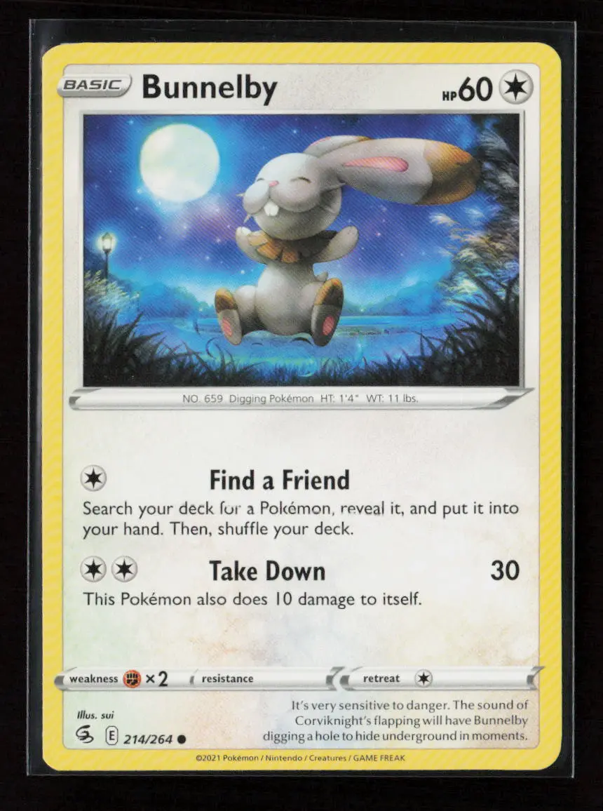 Bunnelby Common Swsh08: Fusion Strike 214/264 Lp 1