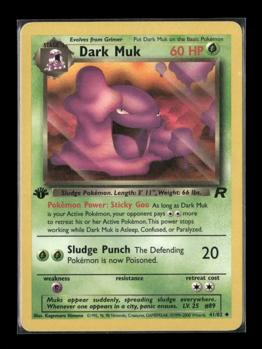 Dark Muk Uncommon Team Rocket 41/82 Lp 1