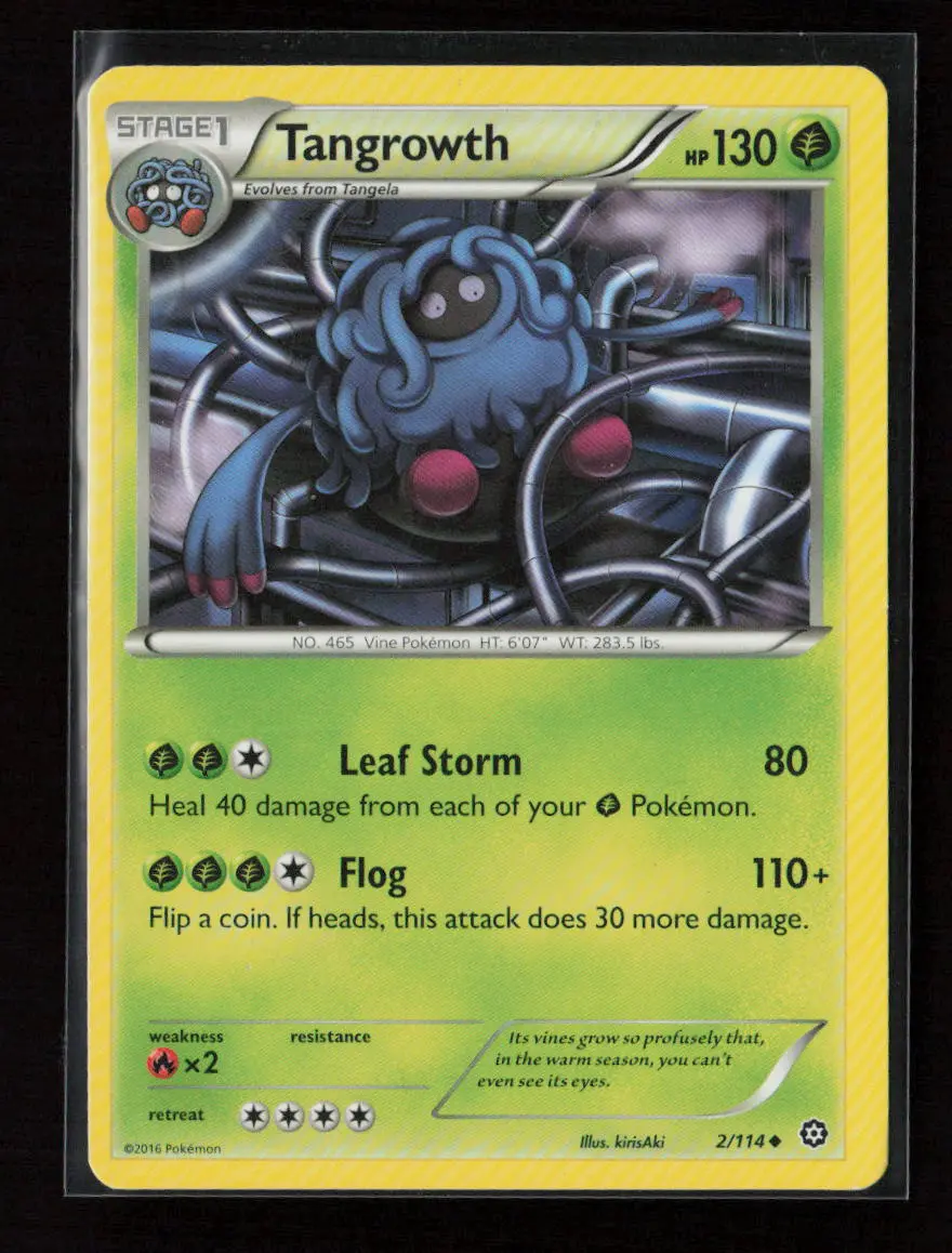 Tangrowth Uncommon Xy - Steam Siege 2/114 Lp 1