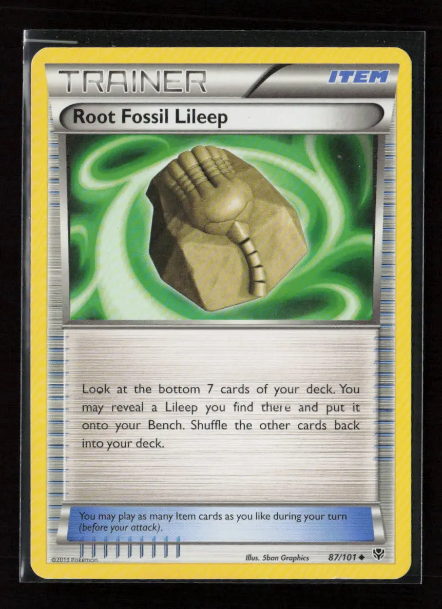 Root Fossil Lileep Uncommon Plasma Blast 87/101 Lp 1