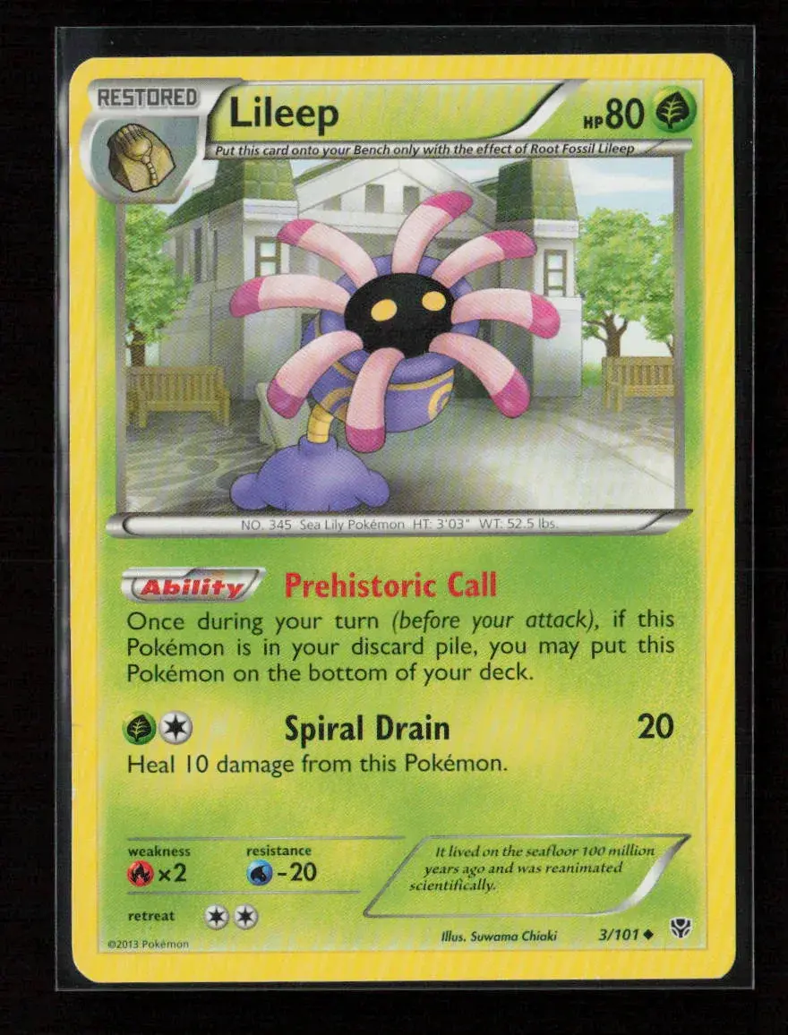Lileep Uncommon Plasma Blast 3/101 Lp 1