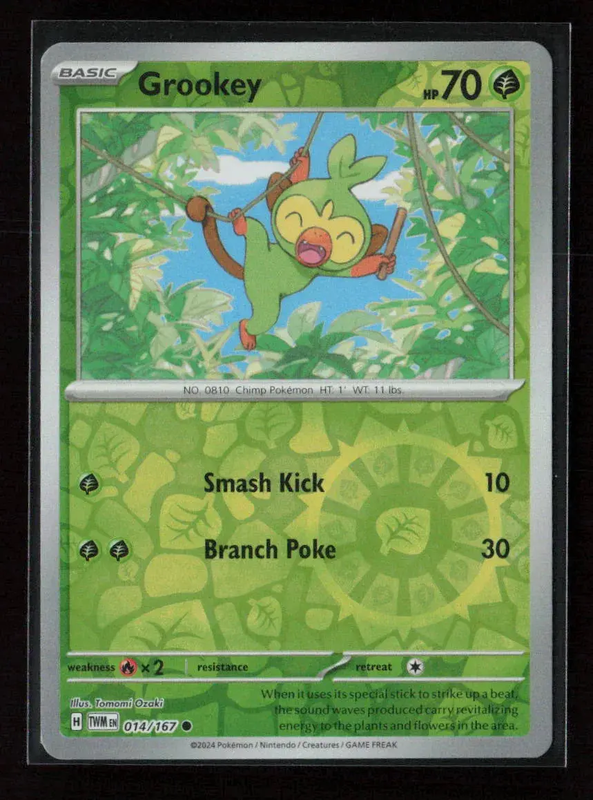 Grookey Common Sv06: Twilight Masquerade 014/167 Nm 1