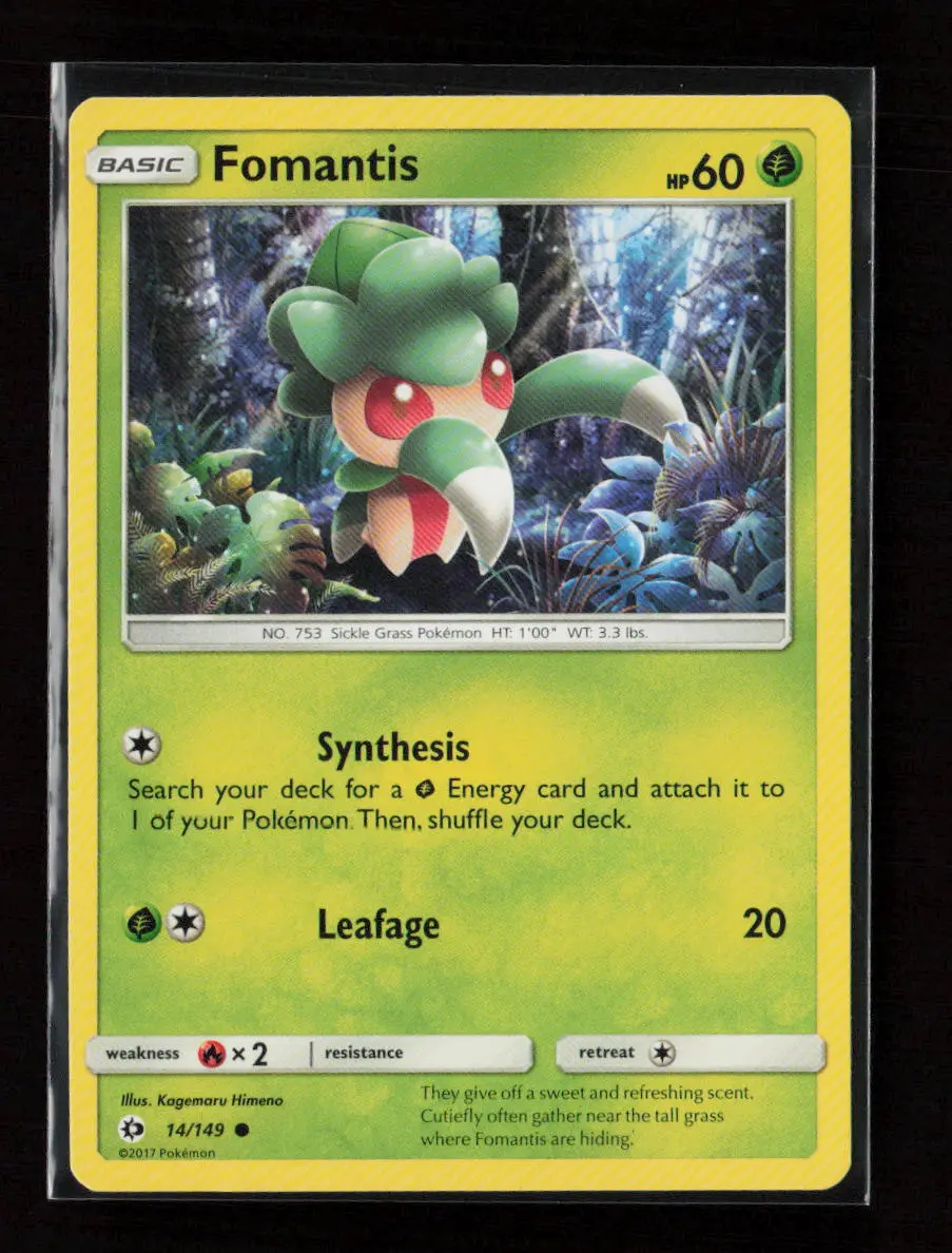 Fomantis Common Sm Base Set 14/149 Lp 1