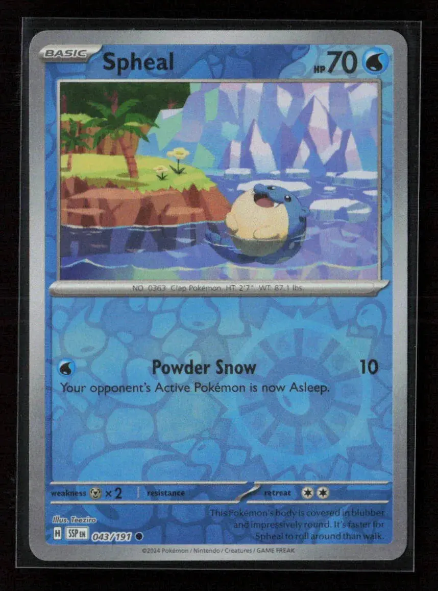 Spheal - Common Sv08: Surging Sparks 043/191 Nm 1
