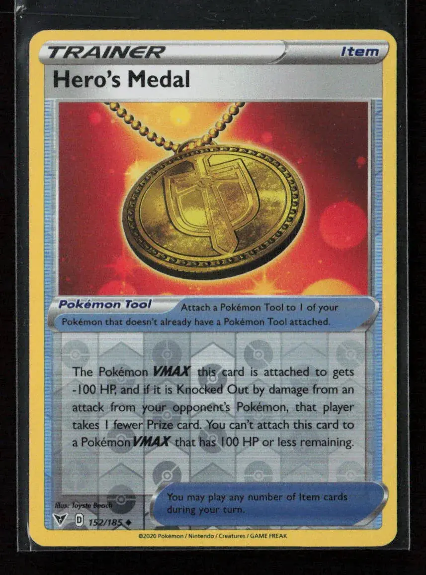Hero's Medal Uncommon Swsh04: Vivid Voltage 152/185 Lp 1