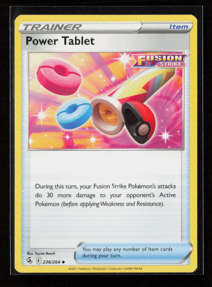 Power Tablet Uncommon Swsh08: Fusion Strike 236/264 Lp 1