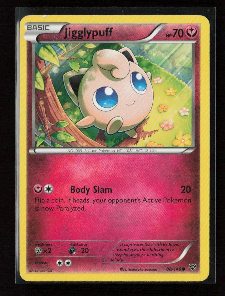 Jigglypuff (88) Common Xy Base Set 88/146 Mp 1