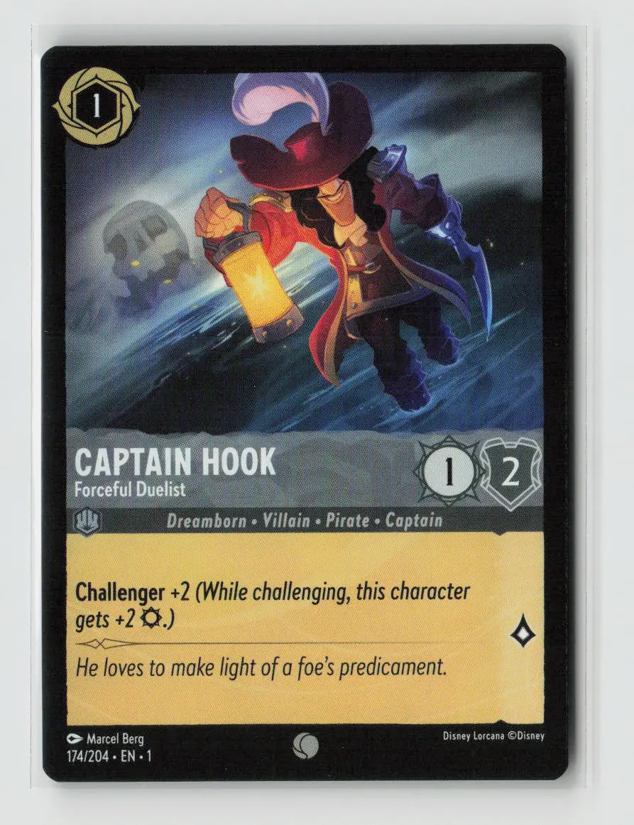 Captain Hook - Forceful Duelist Common The First Chapter 174/204 Nm 1