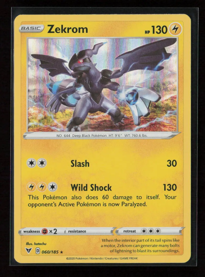 Zekrom Holo Rare Swsh04: Vivid Voltage 060/185 Nm 1