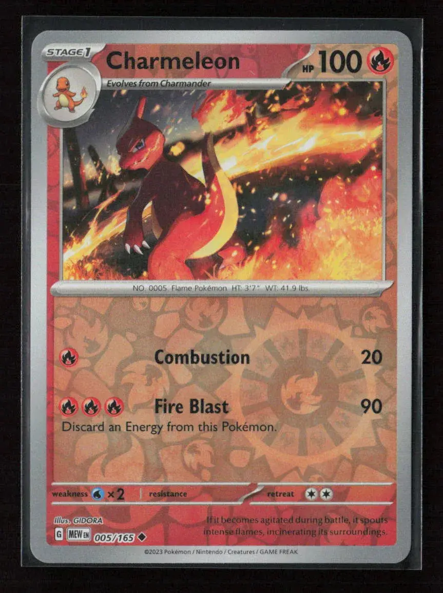 Charmeleon - Uncommon Sv: Scarlet & Violet 151 005/165 Nm 1