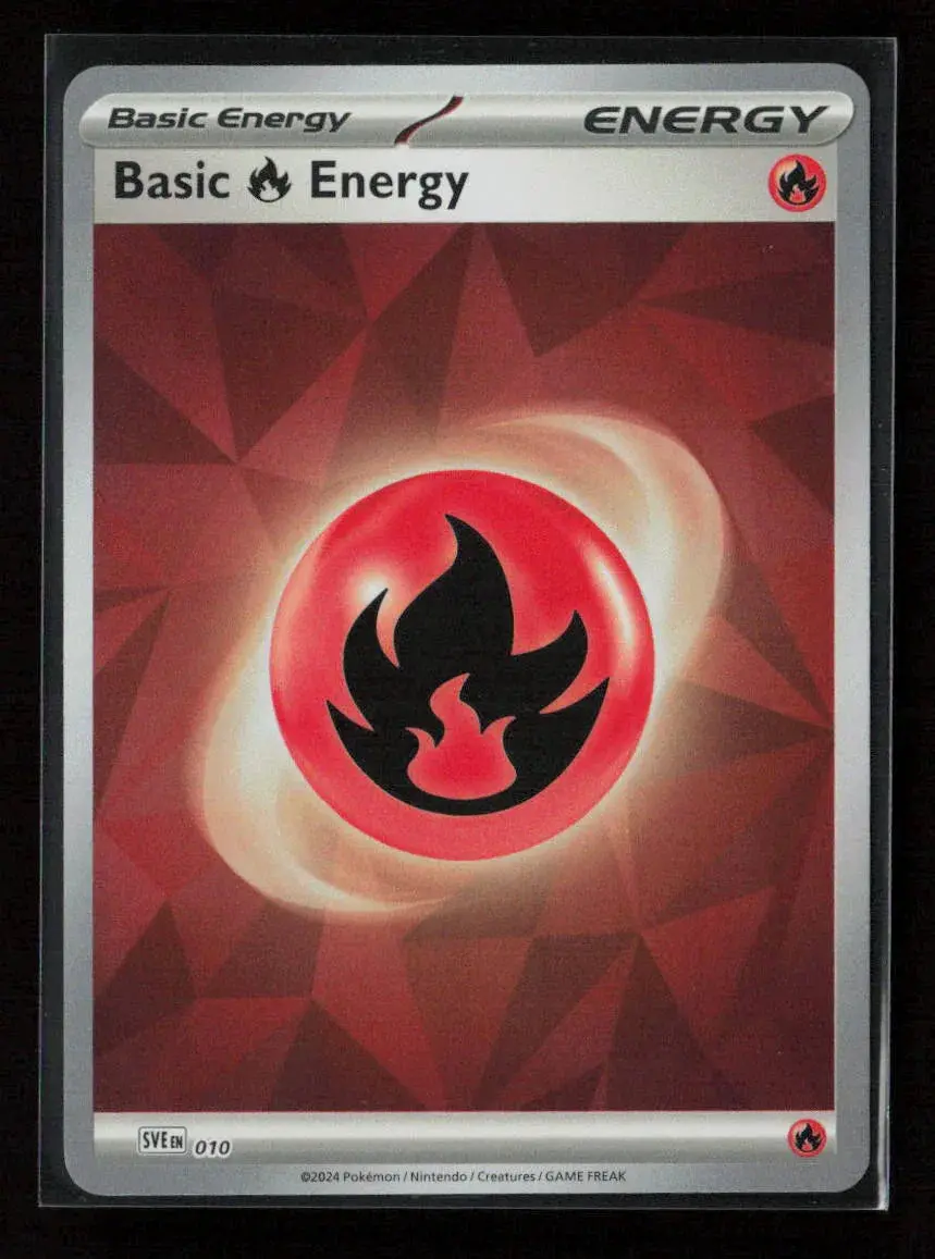 Basic Fire Energy (Cracked Ice Holo) Common Sve: Scarlet & Violet Energies 010 Nm 1