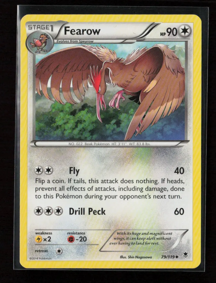 Fearow Uncommon Xy - Phantom Forces 79/119 Lp 1