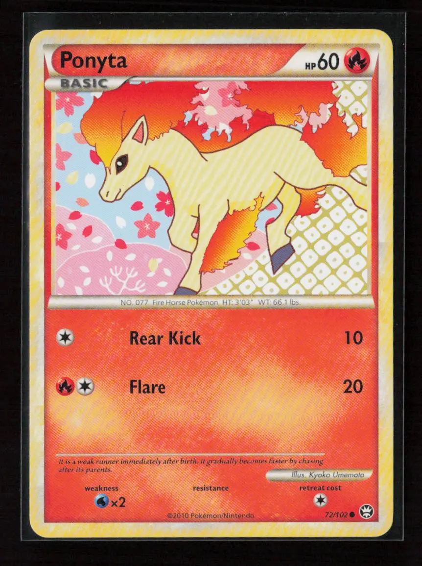 Ponyta Common Triumphant 72/102 Lp 1