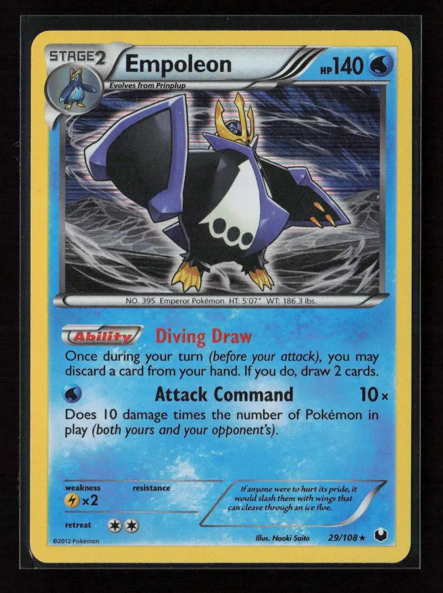 Empoleon Holo Rare Dark Explorers 29/108 Nm 1