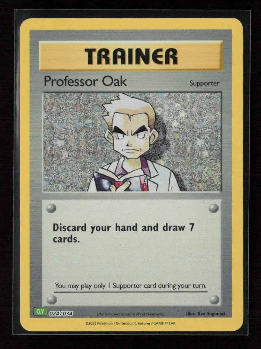 Professor Oak (Clc) Classic Collection Trading Card Game Classic 023/034 Nm 1