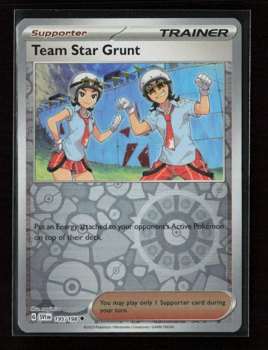 Team Star Grunt - Uncommon Sv01: Scarlet & Violet Base Set 195/198 Nm 1