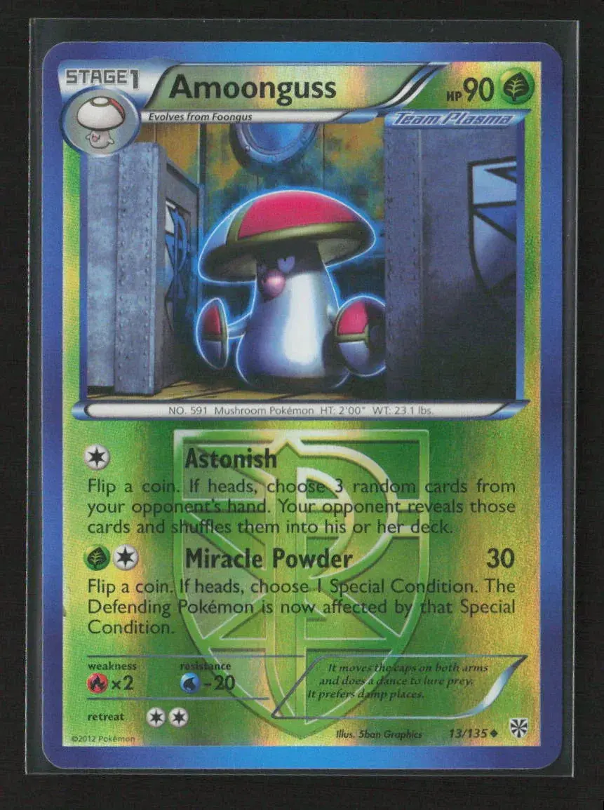 Amoonguss (Team Plasma) Uncommon Plasma Storm 13/135 Lp 1