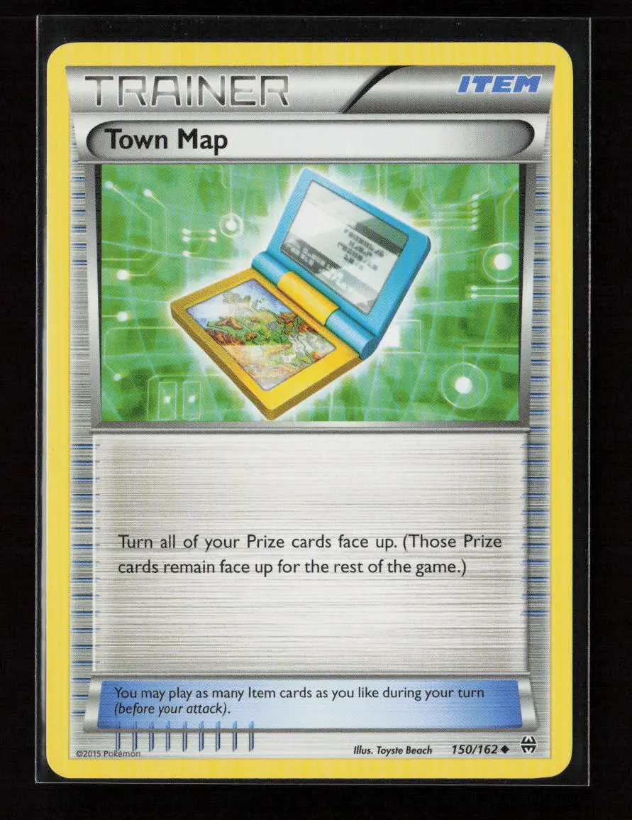 Town Map Uncommon Xy - Breakthrough 150/162 Lp 1