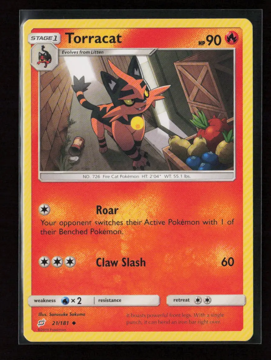 Torracat Uncommon Sm - Team Up 21/181 Lp 1