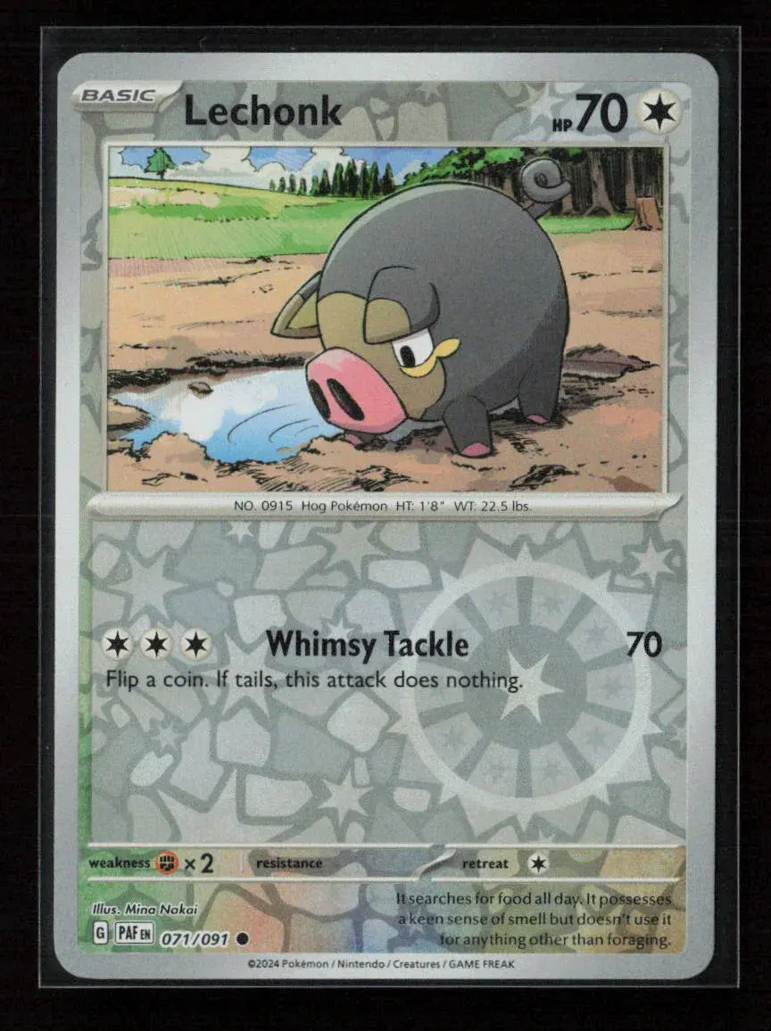 Lechonk - Common Sv: Paldean Fates 071/091 Nm 1
