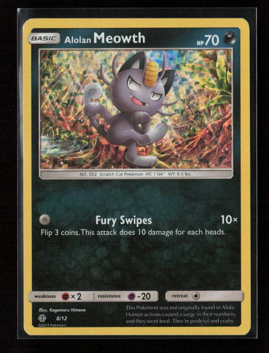 Alolan Meowth - 8/12 Promo Mcdonald's Promos 2017 008/012 Nm 1