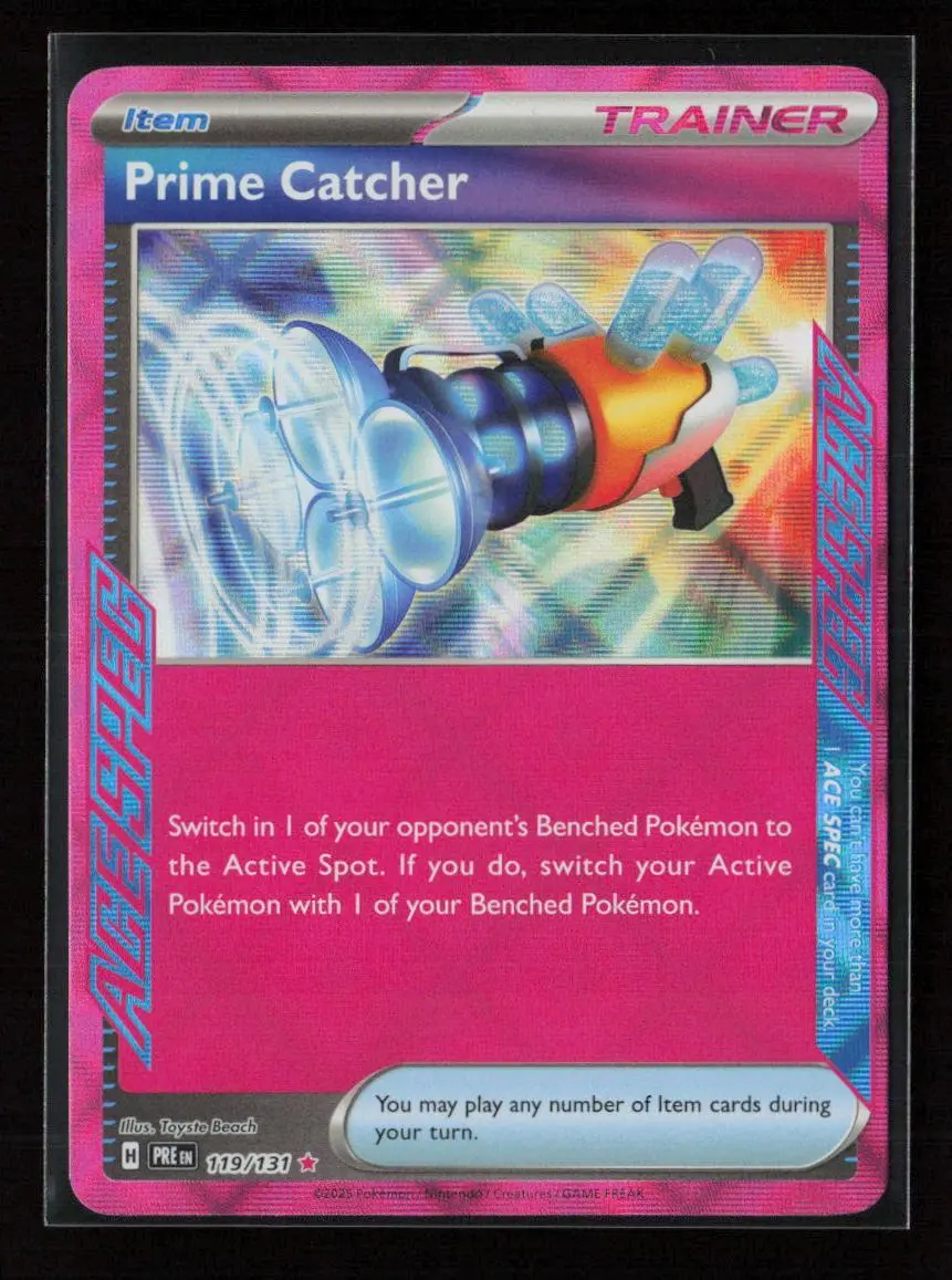 Prime Catcher Ace Spec Rare Sv: Prismatic Evolutions 119/131 Nm 1