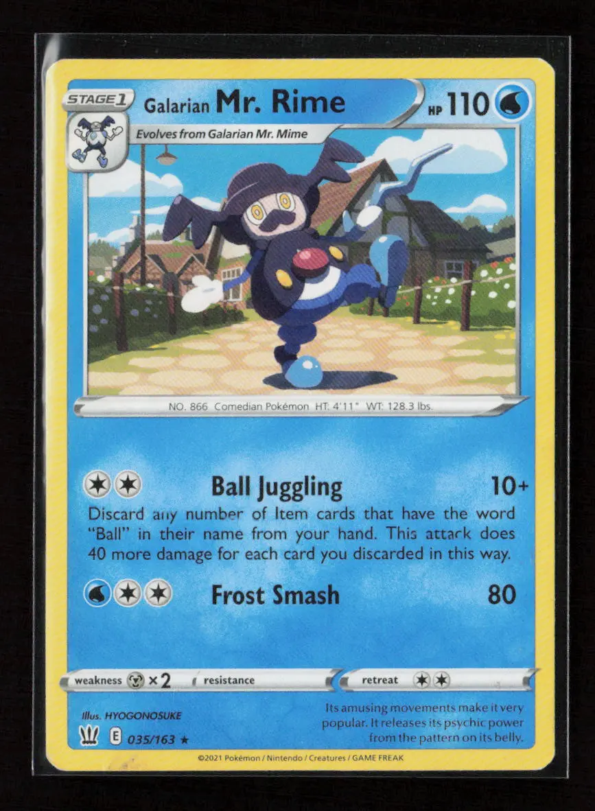 Galarian Mr. Rime Rare Swsh05: Battle Styles 035/163 Lp 1