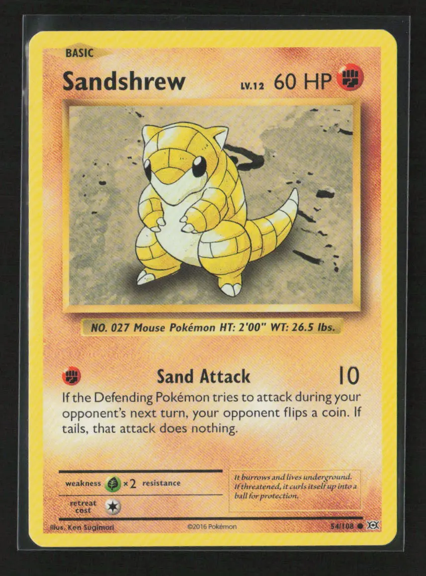 Sandshrew Common Xy - Evolutions 54/108 Lp 1