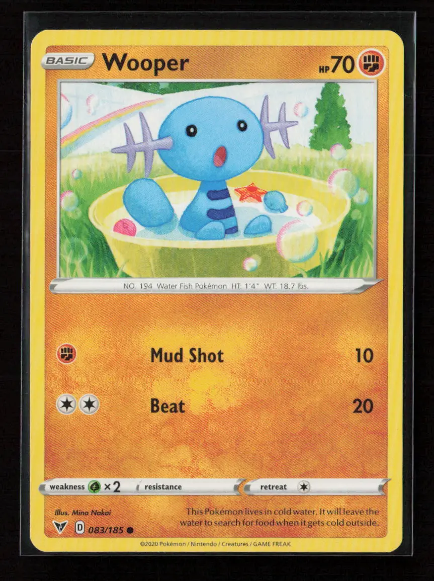 Wooper Common Swsh04: Vivid Voltage 083/185 Lp 1